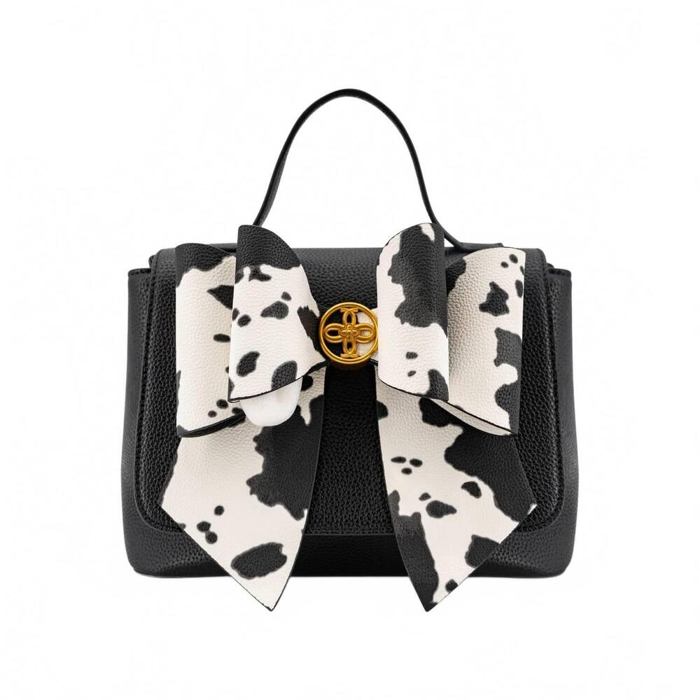 NEW LIKE DREAMS women's saddle bow crossbody bag in black